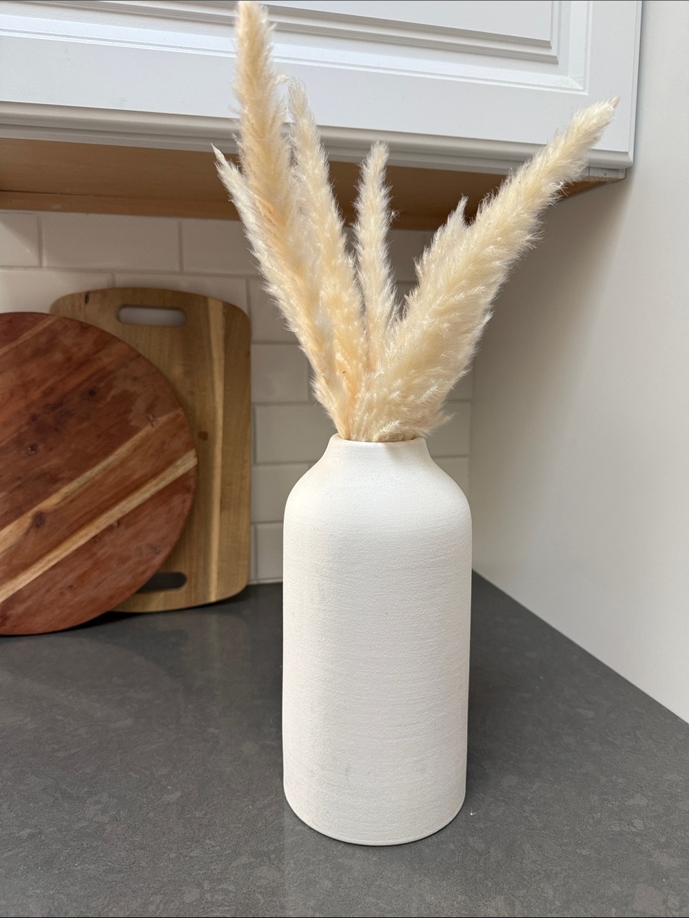 PROJECT 62 TEXTURED CERAMIC VASE 10” White